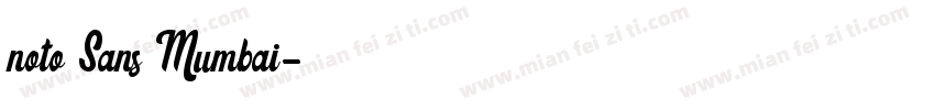 noto Sans Mumbai字体转换